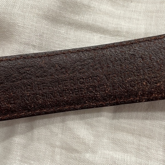 VINTAGE BROWN LEATHER BELT - Picture 9 of 9